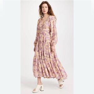 ALC Iman floral print ruffled dress
